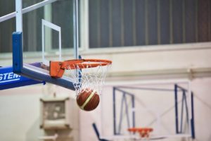 Basketball and net